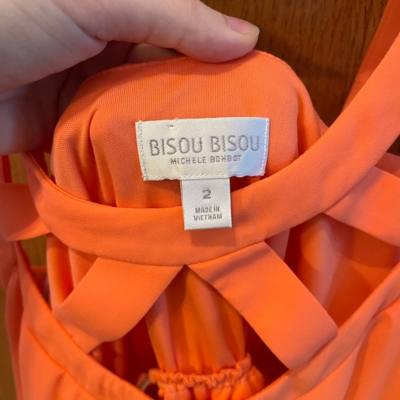 Bisou Bisou Orange Cinch Waist Dress 2 - Picture 5 of 5